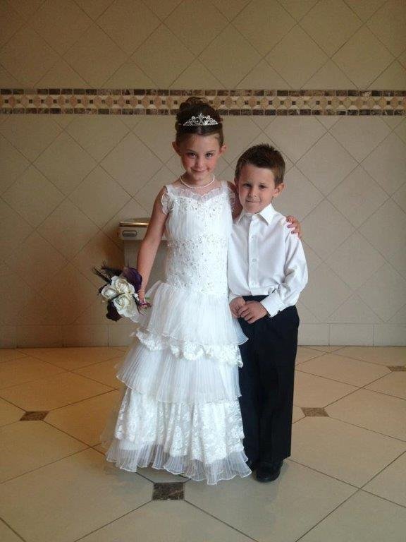 flower girl wedding gown